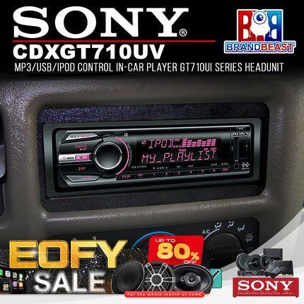 Sony CDX-GT710UV MP3/USB/iPod Control In-Car Player GT710UI Series Headunit