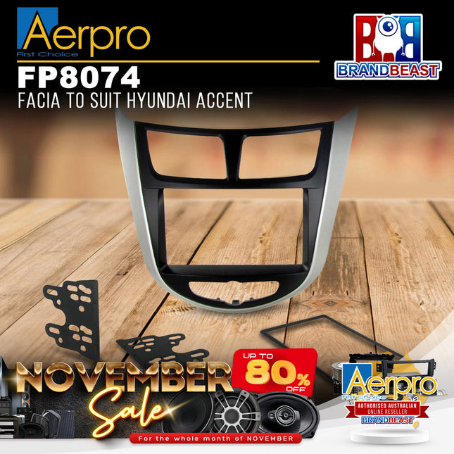 Aerpro FP8074 Facia to Suit Hyundai Accent