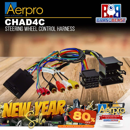 Aerpro CHAD4C Steering Wheel Control Harness