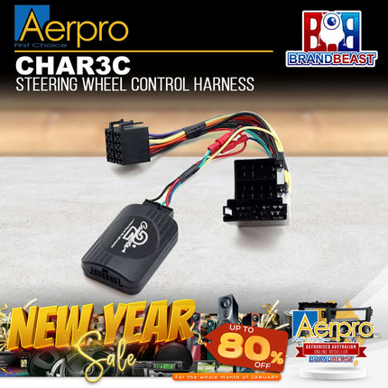 Aerpro CHAR3C Steering Wheel Control Harness Suit Alfa Romeo 147/156/GT