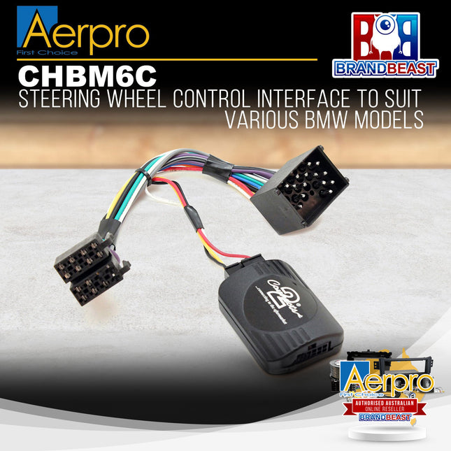 Aerpro CHBM6C Steering Wheel Control Harness Suit BMW/Mini Round Pin