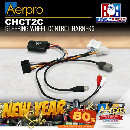 Aerpro CHCT2C Steering Wheel Control Harness to Suit Citroen C1/Peugeot 107