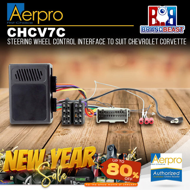 Aerpro CHCV7C Steering Wheel Control Harness to Suit Chevrolet Corvette