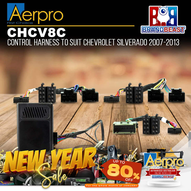 Aerpro CHCV8C Control Harness to Suit Chevrolet Silverado 2007-2013