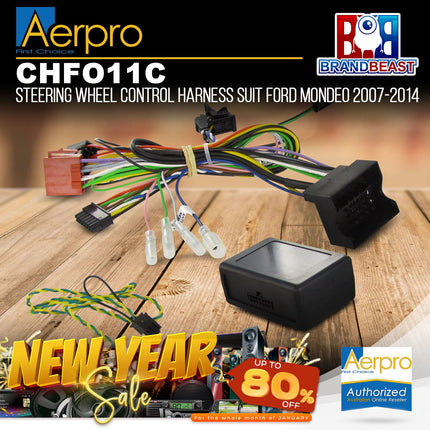 Aerpro CHFO11C Steering Wheel Control Harness Suit Ford Mondeo 2007 - 2014