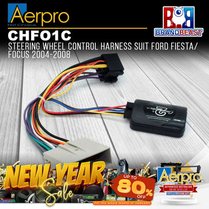 Aerpro CHFO1C Steering Wheel Control Harness Suit Ford Fiesta/Focus 2004-2008