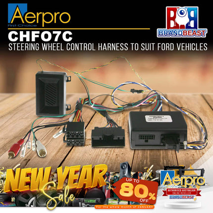 Aerpro CHFO7C Steering Wheel Control Harness to Suit Ford Vehicles