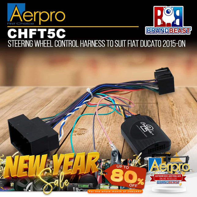 Aerpro CHFT5C Steering Wheel Control Harness to Suit Fiat Ducato 2015-On