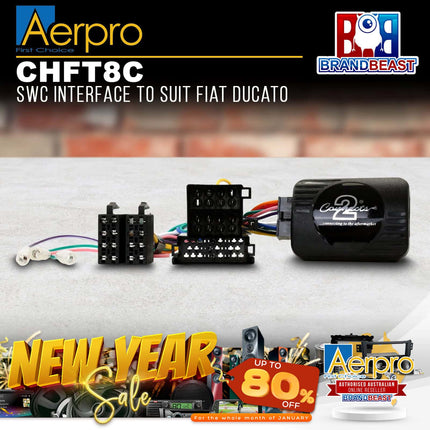 Aerpro CHFT8C Steering Wheel Control Interface Suit Fiat Ducato 2006 - 2012