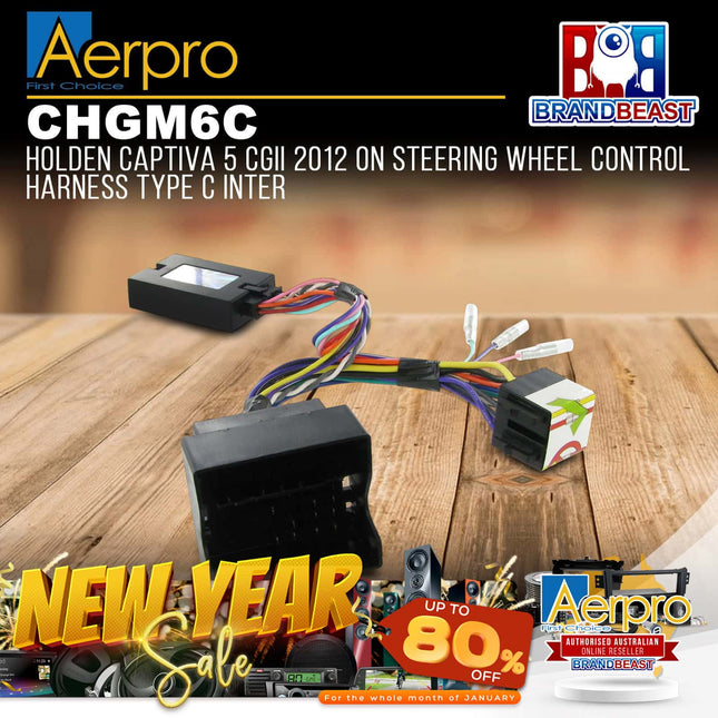 Aerpro CHGM6C Steering Wheel Control Interface Suit Holden Captiva 5 CG Series 2