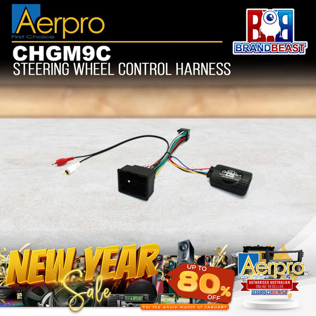 Aerpro CHGM9C Steering Wheel Control Harness Suit Holden Barina Spark 2010 - MJ