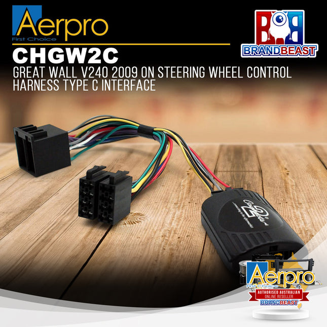 Aerpro CHGW2C Steering Wheel Control Harness Suit Great Wall V200/V240