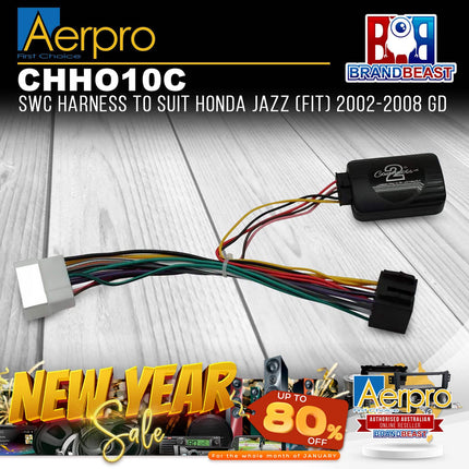 Aerpro CHHO10C SWC Harness to Suit Honda Jazz (Fit) 2002-2008 GD