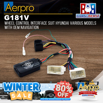 Aerpro CHHY8N Steering Wheel Control Interface Suit Hyundai Various Models
