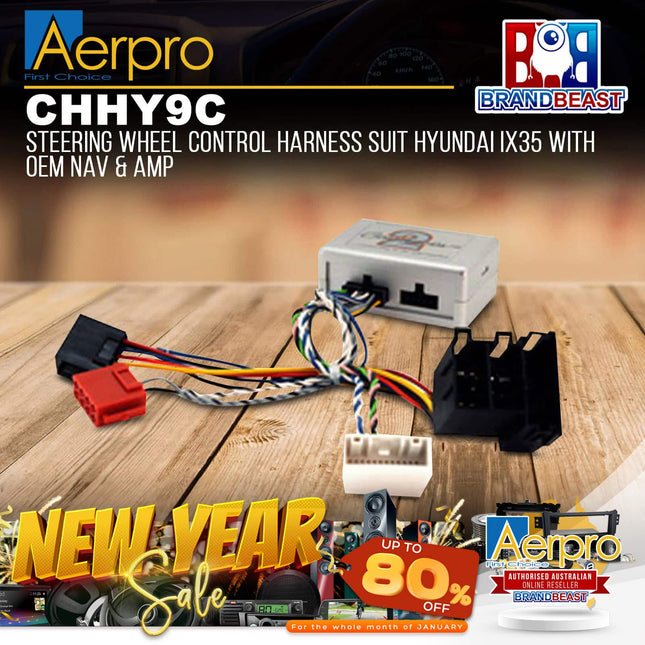 Aerpro CHHY9C Steering Wheel Control Interface Harness Suit Hyundai iX35