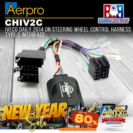 Aerpro CHIV2C Steering Wheel Control Harness Suit Iveco Daily 2014-On