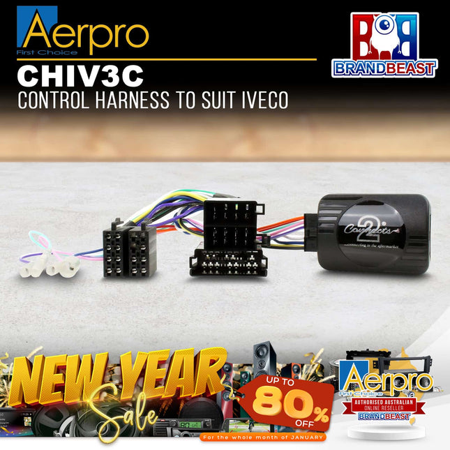 Aerpro CHIV3C Steering Wheel Control Harness to Suit Iveco Daily 2014-2017