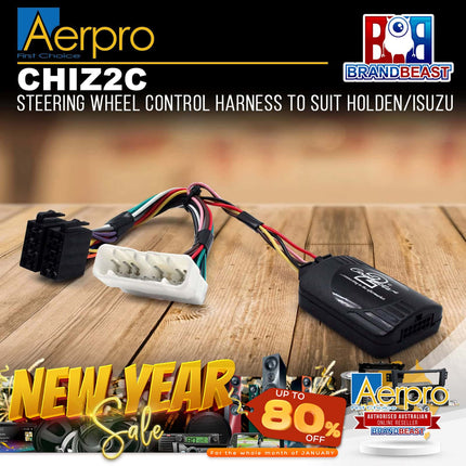 Aerpro CHIZ2C Steering Wheel Control Harness to Suit Holden/Isuzu