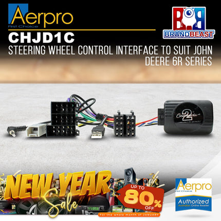 Aerpro CHJD1C Steering Wheel Control Interface to Suit John Deere 6R Series