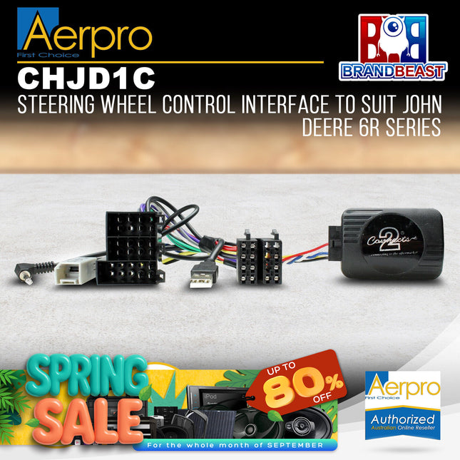 Aerpro CHJD1C Steering Wheel Control Interface to Suit John Deere 6R Series