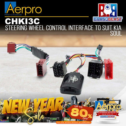 Aerpro CHKI3C Steering Wheel Control Harness Suit to Kia Soul