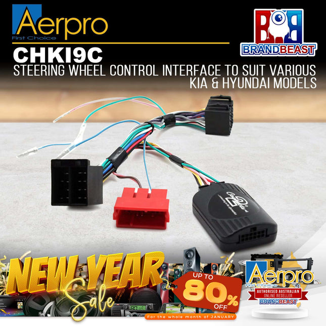 Aerpro CHKI9C Steering Wheel Control Harness Suit Kia/Hyundai