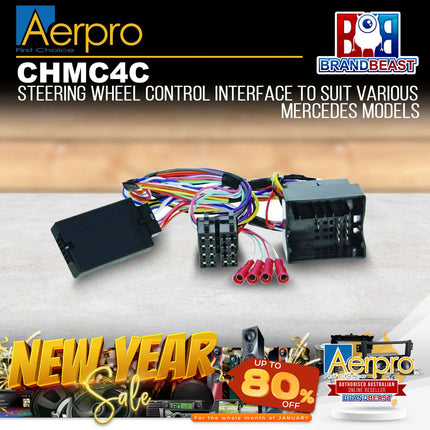 Aerpro CHMC4C Steering Wheel Control Harness Suit Mercedes E-Class/SLK