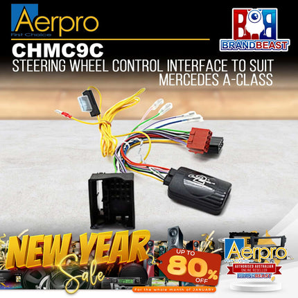 Aerpro CHMC9C Steering Wheel Control Harness Suit Mercedes Benz A Class/B Class