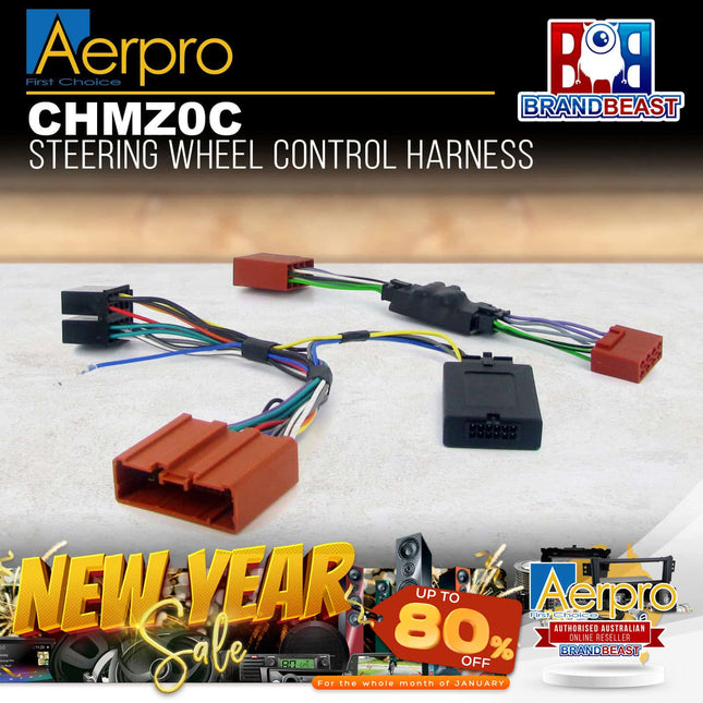 Aerpro CHMZ0C Steering Wheel Control Harness Suit Mazda 6 Bose Amplified