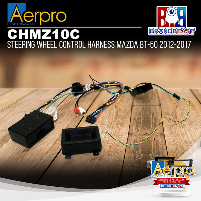 Aerpro CHMZ10C Steering Wheel Control Harness Suit Mazda BT-50 2012 - 2017