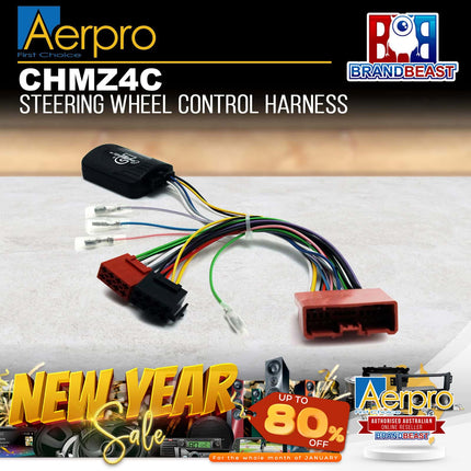 Aerpro CHMZ4C Steering Wheel Control Harness Suit Mazda CX-7/Mazda 6