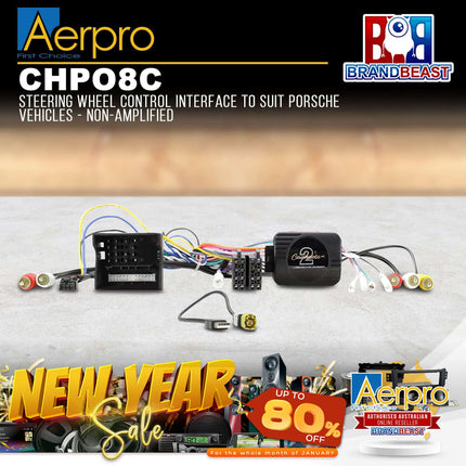 Aerpro CHPO8C SWC Interface to Suit Porsche Vehicles - Non-Amplified