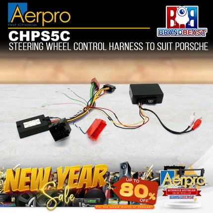 Aerpro CHPS5C Steering Wheel Control Harness Suit Porsche 911/Boxter/Cayman