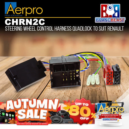 Aerpro CHRN2C Steering Wheel Control Harness Suit Renault Various Models