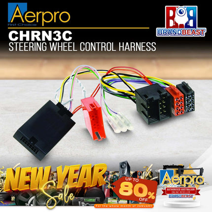 Aerpro CHRN3C Steering Wheel Control Harness Suit Renault ISO