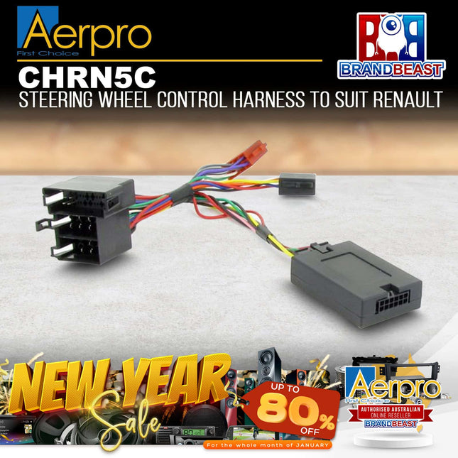 Aerpro CHRN5C Steering Wheel Control Harness Suit Renault Models