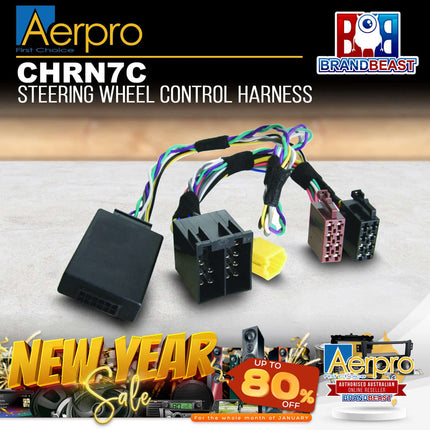 Aerpro CHRN7C Steering Wheel Control Harness Suit Renault With Dash Display