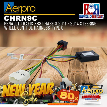 Aerpro CHRN9C Steering Wheel Control Harness Suit Renault