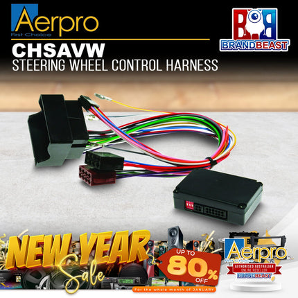 Aerpro CHSAVW Steering Wheel Control Harness Suit Volkswagen Touareg