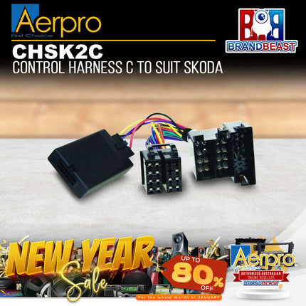 Aerpro CHSK2C Steering Wheel Control Harness Suit Skoda