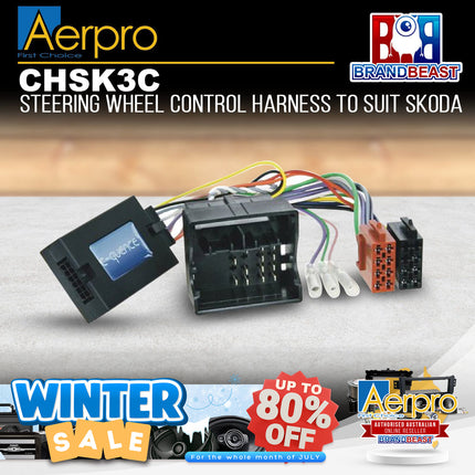 Aerpro CHSK3C Steering Wheel Control Harness Suit Skoda Octavia/Roomster
