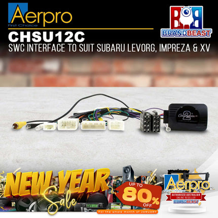 Aerpro CHSU12C Control Harness Type C Subaru With Camera Retention