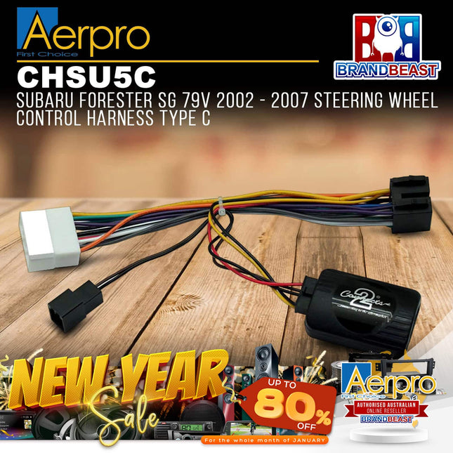 Aerpro CHSU5C Steering Wheel Control Harness to Suit Subaru Forester SG