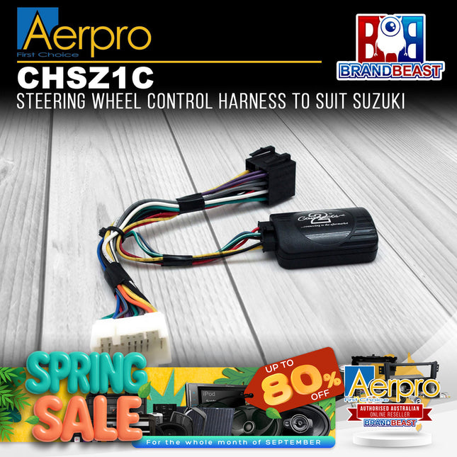 Aerpro CHSZ1C Steering Wheel Control Harness to Suit Suzuki