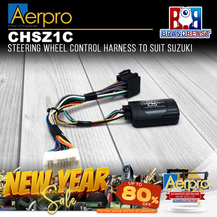 Aerpro CHSZ1C Steering Wheel Control Harness to Suit Suzuki