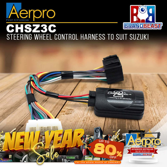 Aerpro CHSZ3C Steering Wheel Control Harness Suit Suzuki Vehicles