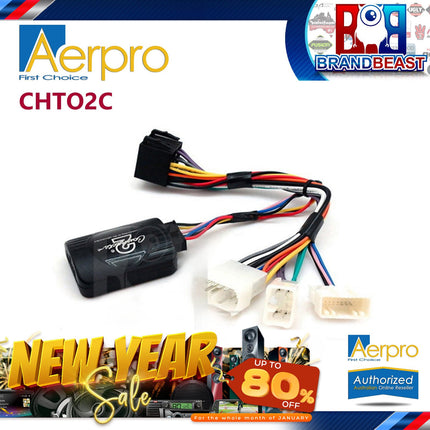 Aerpro CHTO2C Steering Wheel Control Harness Interface For Toyota Various Models