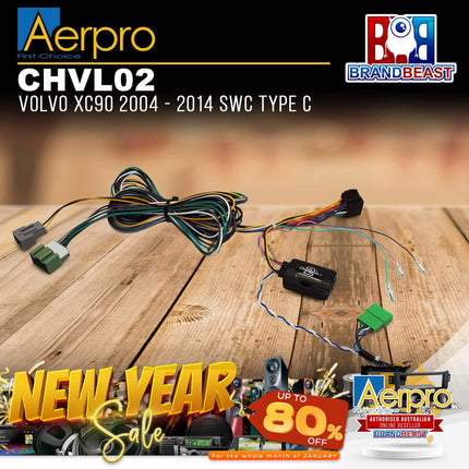 Aerpro CHVL02 Steering Wheel Control Harness Suit Volvo XC90