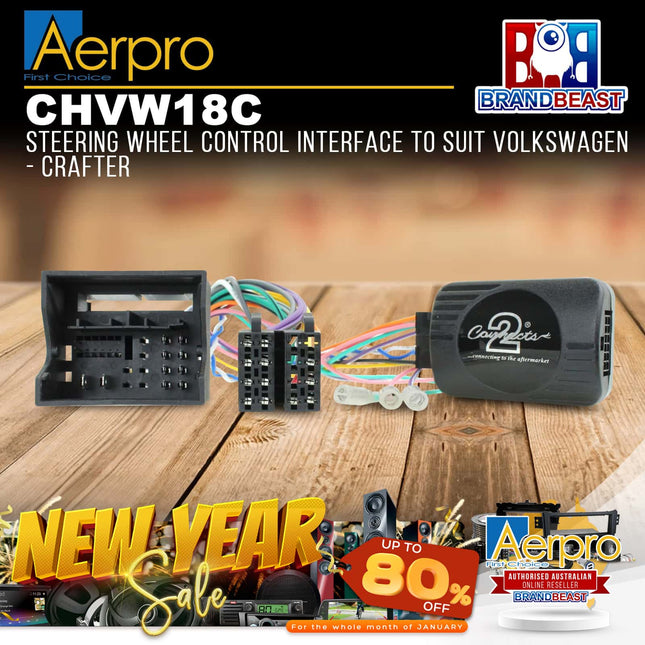 Aerpro CHVW18C Steering Wheel Control Interface to Suit Volkswagen - Crafter