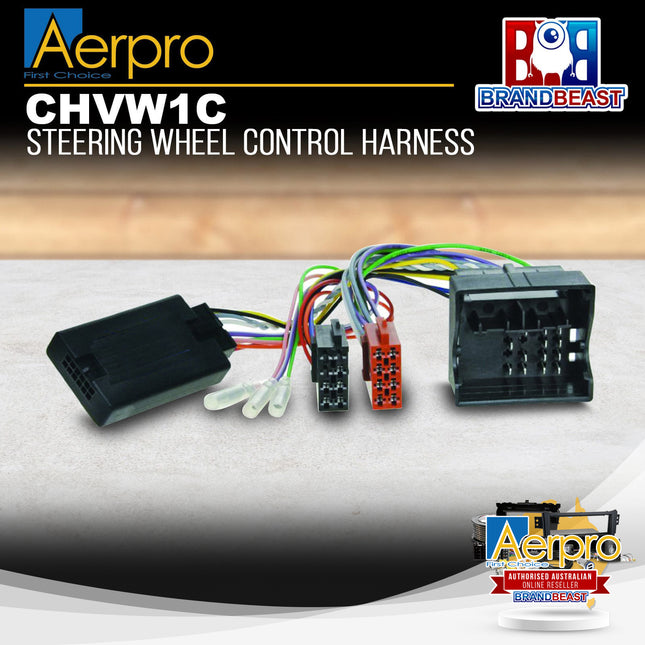 Aerpro CHVW1C Steering Wheel Control Harness to Suit Volkswagen